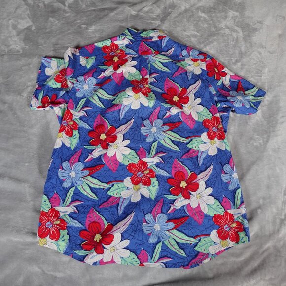 Vineyard Vines Slim Fit Murray Shirt Mens L Floral Hawaiian Lightweight - Picture 7 of 9
